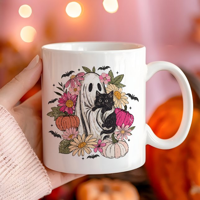 Halloween Ghost Girly Kaffeetasse (Von Creator hochgeladen)