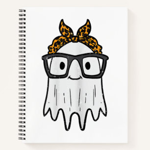 Halloween Ghost Glasses Niedlich Notizbuch
