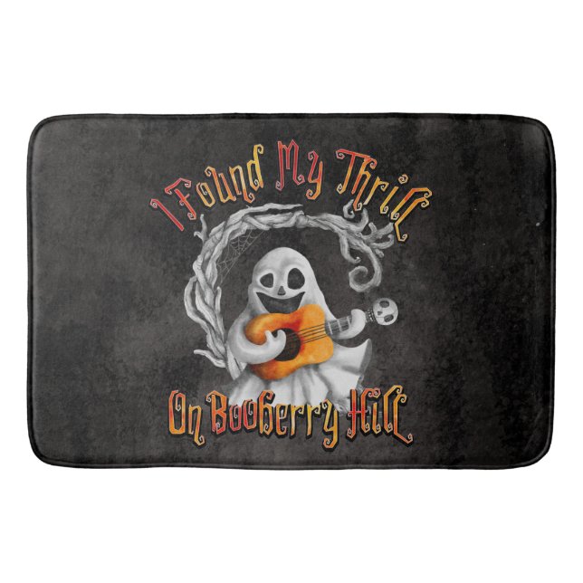 Halloween Ghost Guitar Booberry Hill Badematte (Vorderseite)