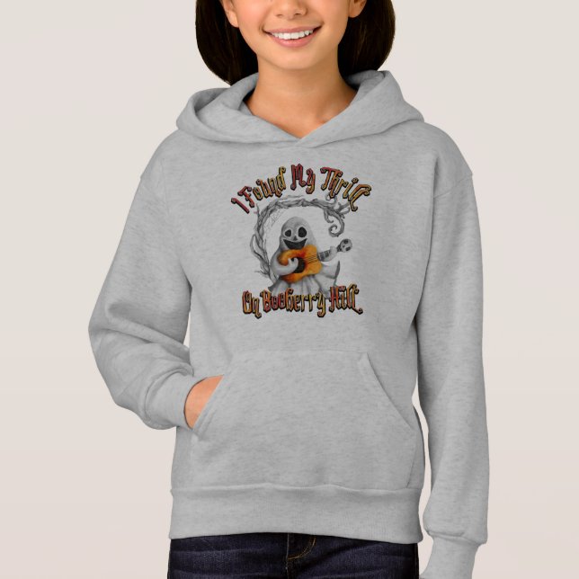 Halloween Ghost Guitar Booberry Hill Hoodie (Vorderseite)