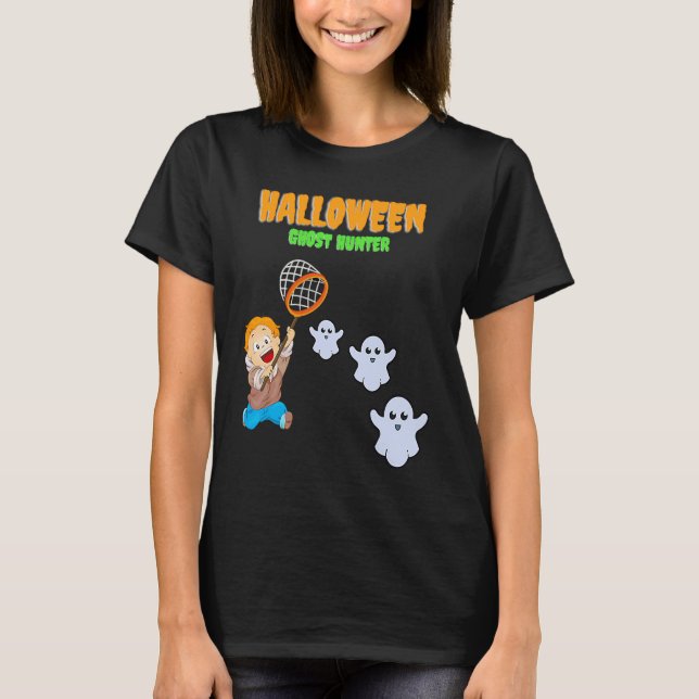 Halloween Ghost Hunter T-Shirt (Vorderseite)