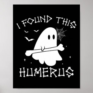 Halloween Ghost I fand Humerus Funny Costume Men Poster