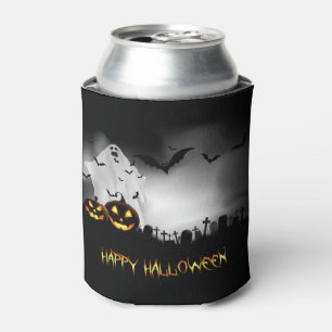 Halloween Ghost Jack-o-Laternen und Fledermäuse Dosenkühler