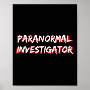 Halloween Ghost Jagdparanormaler Ermittler Poster