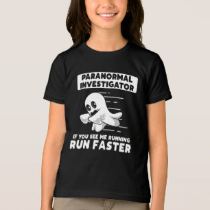 Halloween Ghost Jagdparanormaler Ermittler Tri-Blend Shirt