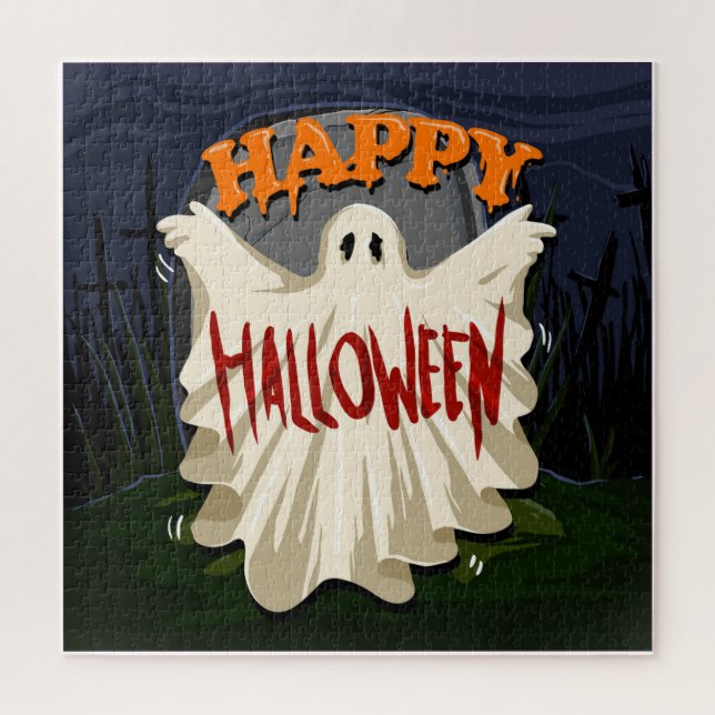 Halloween Ghost Jigsaw Puzzle (Vertikal)