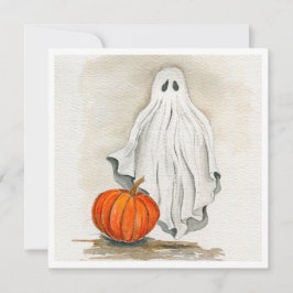 Halloween-Ghost-Karte Feiertagskarte