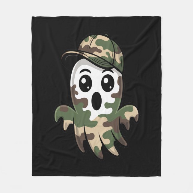 Halloween Ghost Kids Fleecedecke (Vorderseite)