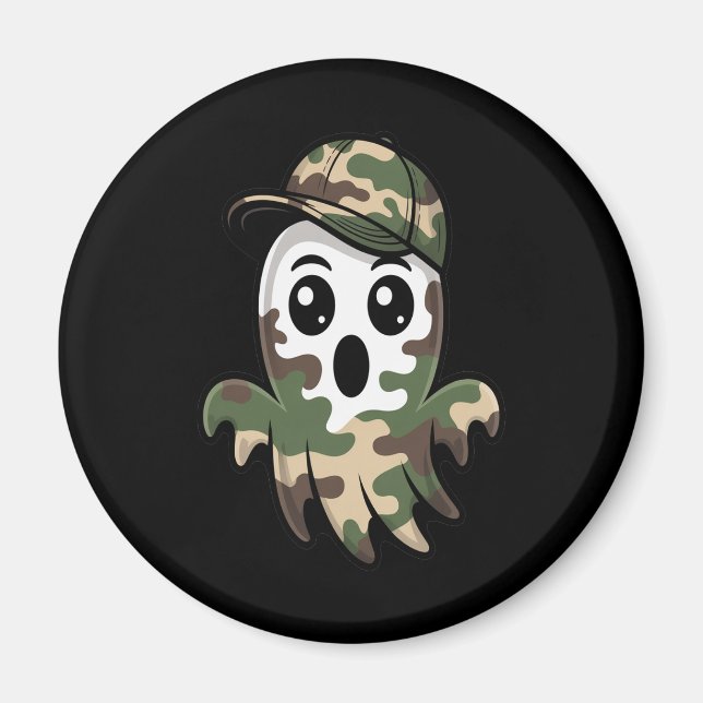 Halloween Ghost Kids Magnet (Vorne)