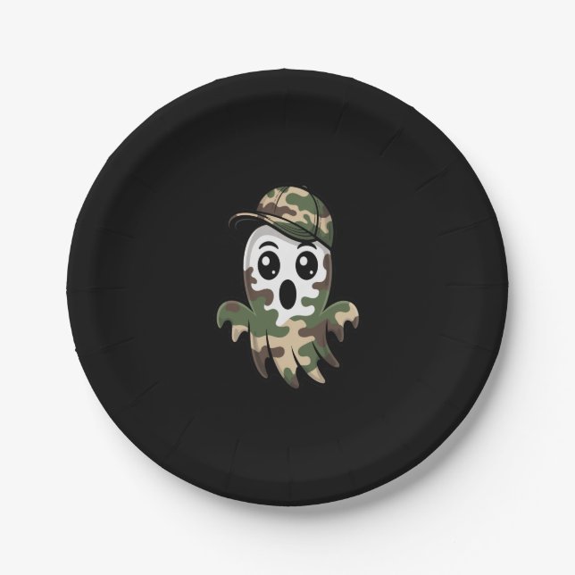 Halloween Ghost Kids Pappteller (Vorderseite)