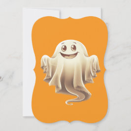 Halloween Ghost Lächeln Einladung