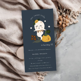 Halloween Ghost Little Boo jedes Alter Geburtstag  Dankeskarte