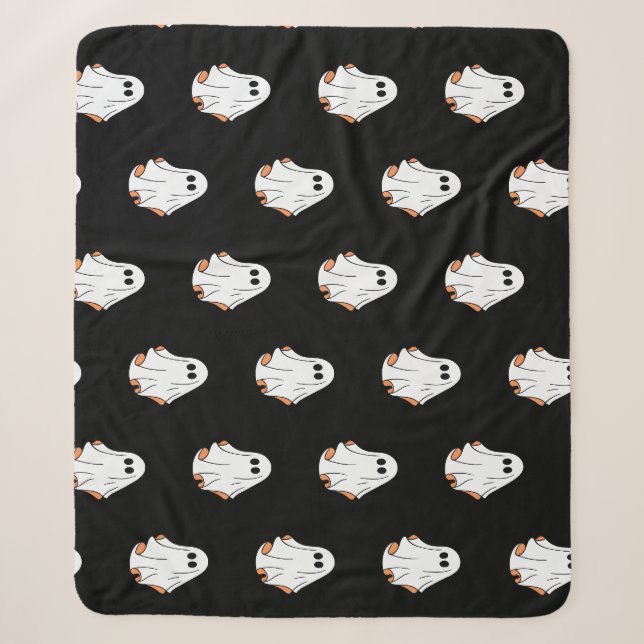 Halloween Ghost, lustiges Halloween, Halloween-Par Sherpadecke (Vorderseite)
