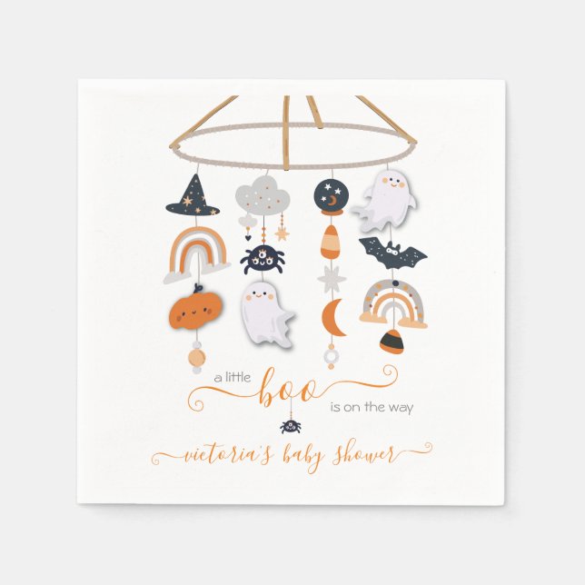 Halloween Ghost Mobile Girl Dusche Napkins Serviette (Vorderseite)