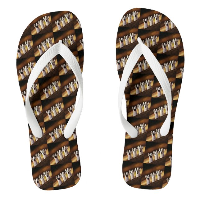Halloween Ghost Modedesign Flip Flops (Fußbett)