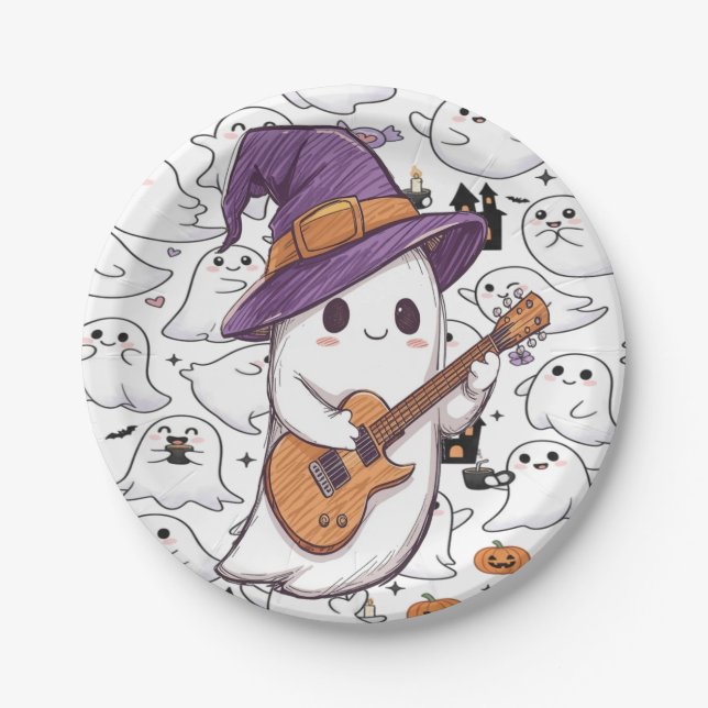 Halloween Ghost Party Fun Spooky Pappteller (Vorderseite)