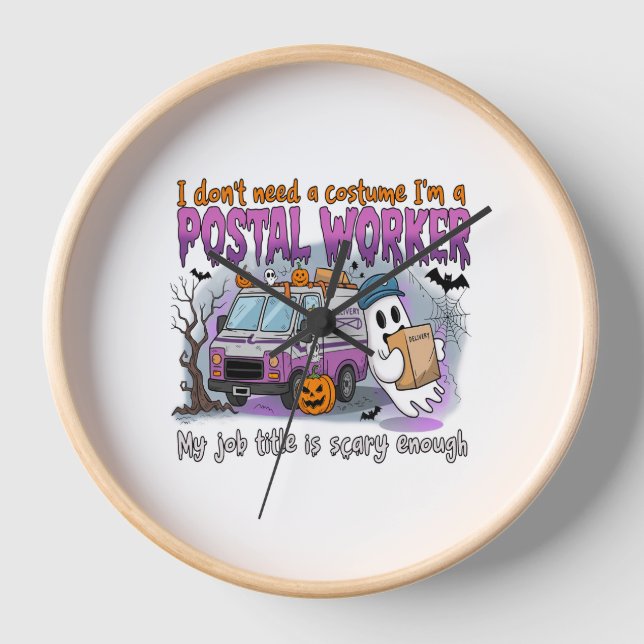 Halloween Ghost, Postarbeiter Uhr (Vorderseite)