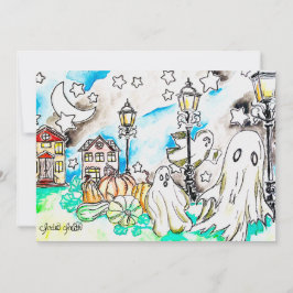 Halloween Ghost Print Feiertagskarte