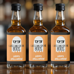 Halloween Ghost Puff Ich kam gerade für die Boos Alkoholflaschenetikett