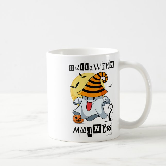 Halloween Ghost Pumpkin S für Männer Kaffeetasse (Rechts)