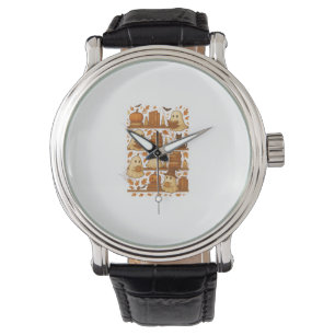 Halloween Ghost Reading Books Lover Armbanduhr