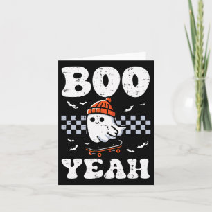 Halloween Ghost Skateboard Boo Yeah Costume Boys K Karte