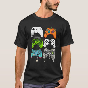 halloween ghost skelett zombie Gaming Controller T-Shirt