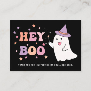 Halloween Ghost Small Business Vielen Dank Visitenkarte