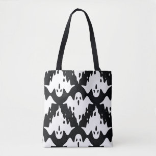 Halloween Ghost Spooky Nahtloses Muster Tasche