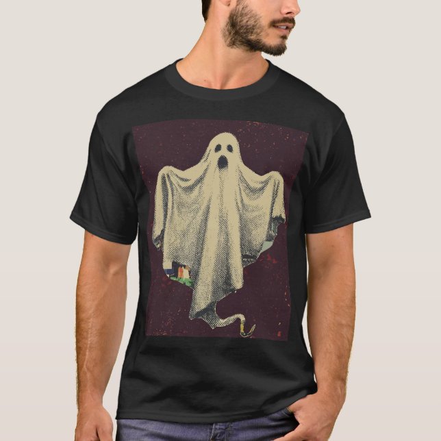 Halloween Ghost Spooky Spirit  T-Shirt (Vorderseite)