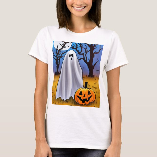 Halloween Ghost T-Shirt (Vorderseite)