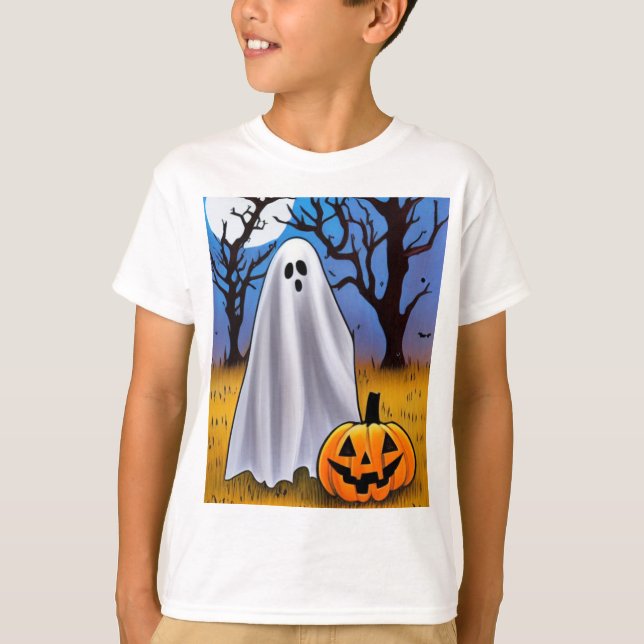 Halloween Ghost T-Shirt (Vorderseite)