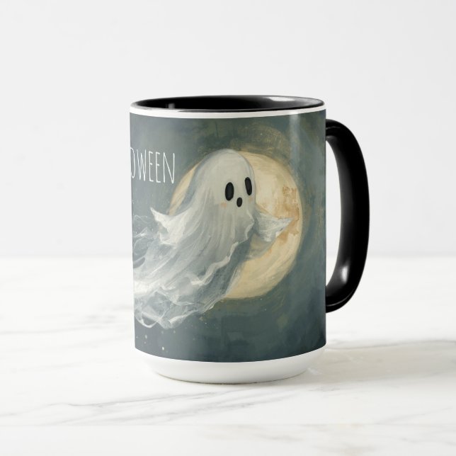 Halloween Ghost-Tasse | Spooker Kaffee-Cup Tasse (VorderseiteRechts)