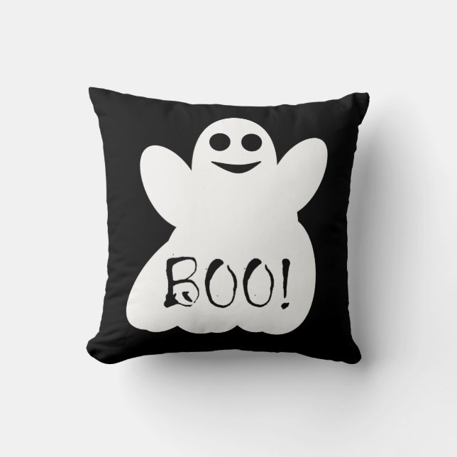 Halloween Ghost Throw Kissen (Vorderseite)