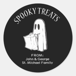 Halloween Ghost Trick ou traiter les Étiquettes