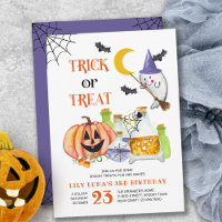 Halloween Ghost und Pop Trick oder Treat Geburtsta