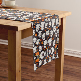 Halloween Ghost und Pumpkin Table Runner Kurzer Tischläufer