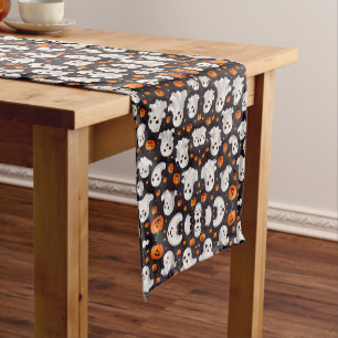 Halloween Ghost und Pumpkin Table Runner Kurzer Tischläufer