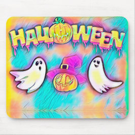 Halloween Ghost und Pumpkins Mousepad