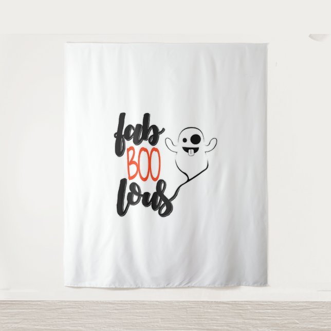 Halloween Ghost Wandteppich (Vorderseite)