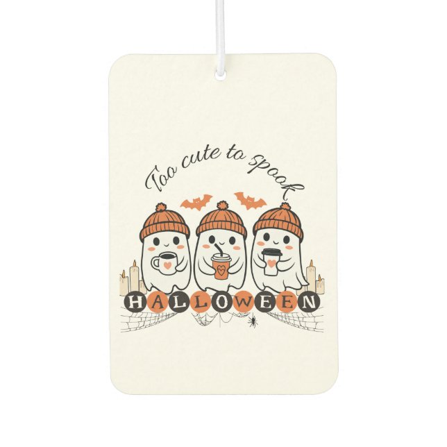 Halloween Ghosts Air Freshener - zu Niedlich, um z Autolufterfrischer (Vorderseite)