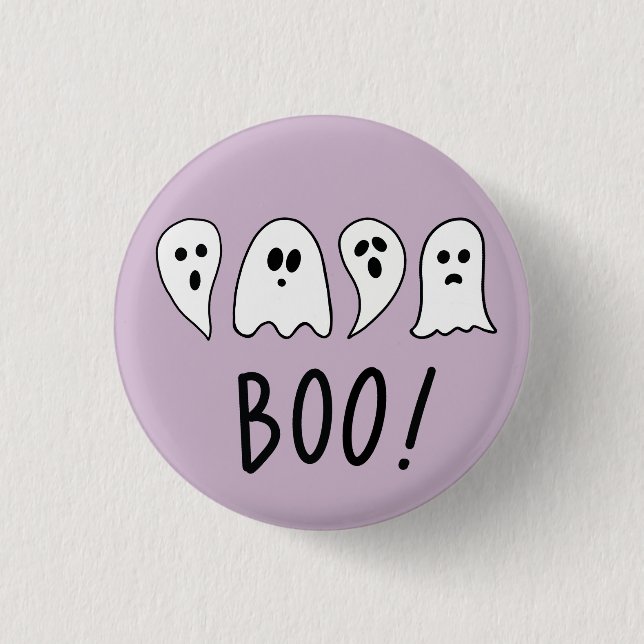 Halloween Ghosts Boo Button (Vorderseite)