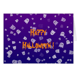 Halloween Ghosts Grußkarte