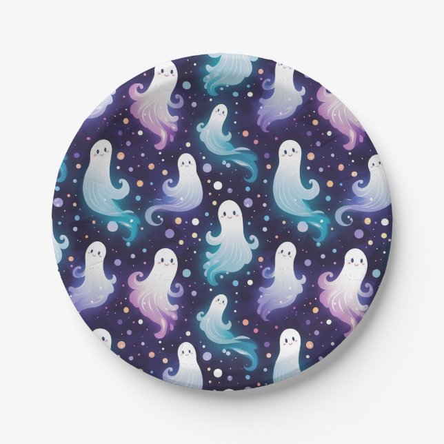 Halloween Ghosts Little Boo! Pappteller (Vorderseite)