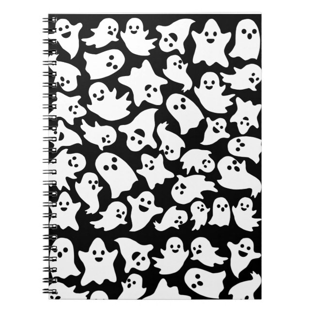 Halloween Ghosts-Notebook Notizblock (Vorderseite)