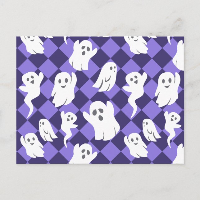 Halloween Ghosts Postkarte (Vorderseite)