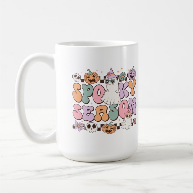 Halloween Ghosts Spooky-Jahreszeit Kaffeetasse (Links)