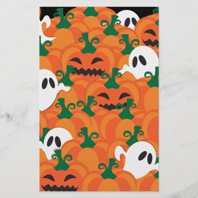 Halloween Ghosts Spuk Pumpkin Briefpapier (Vorderseite)