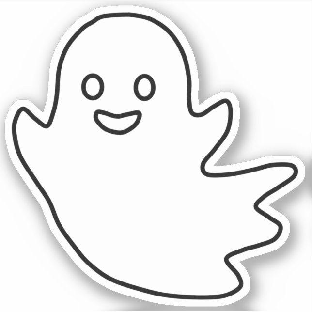 Halloween Ghosts Sticker (Vorderseite)