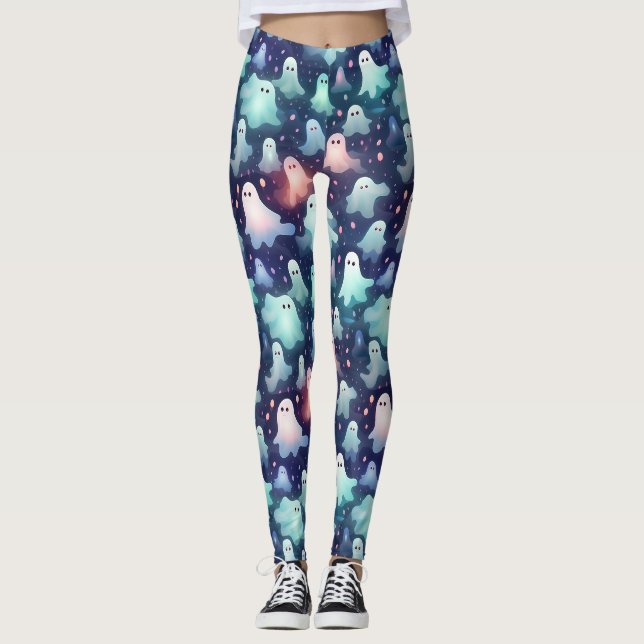Halloween Ghosts und Goblins Leggings (Vorderseite)